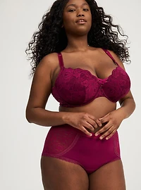 Cotton & Lace Mid-Rise Brief Panty