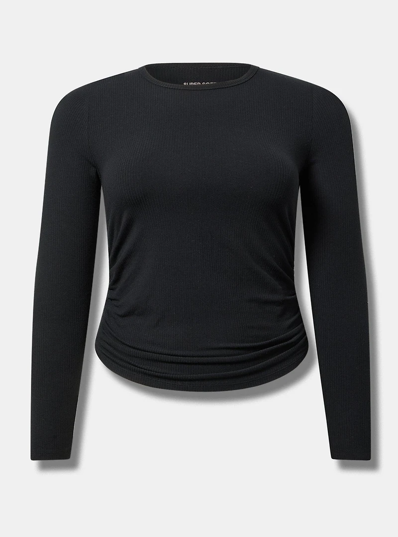 Side Cinch Crew Top