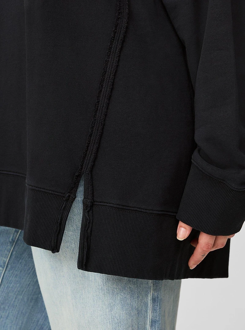 Oversized V-Neck Hoodie