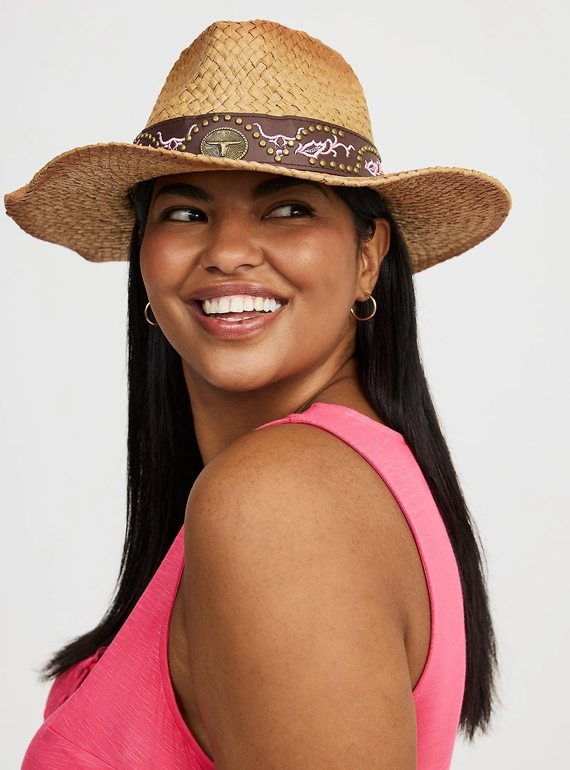 Embellished Band Cowboy Hat