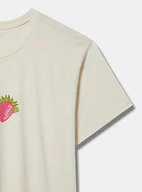 Strawberries Relaxed Fit Heritage Jersey Crew Tee
