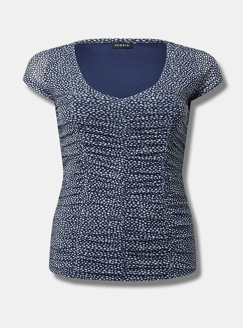 Shirred Scoop Top