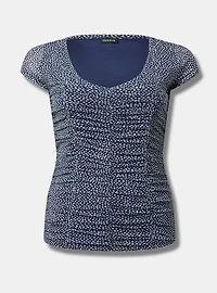 Shirred Scoop Top