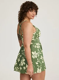 Cross-Back Swim Dress