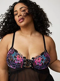 Floral Lace Fit And Flare Babydoll