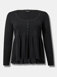 Babydoll Scoop Neck Top
