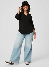 Vintage Slub V-Neck Top