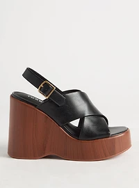 Criss Cross Strap Wedge (M
