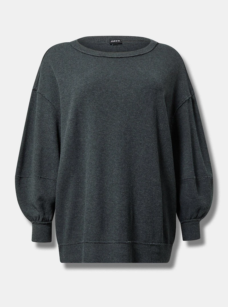 Oversized Long Sleeve Crew Tee