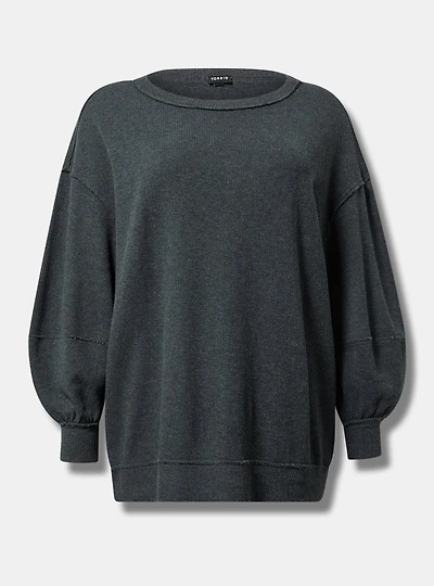 Oversized Long Sleeve Crew Tee