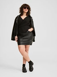 Surplice Twist-Front Top