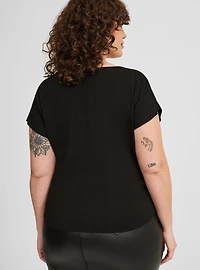 Surplice Twist-Front Top