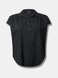 Challis Dolman Button-Up Shirt