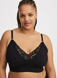 Lightly Lined Seamless Plunge Bralette