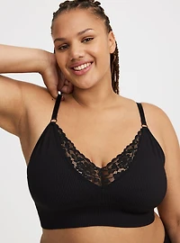 Lightly Lined Seamless Plunge Bralette