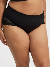 Seamless Rib Mid-Rise Brief Panty