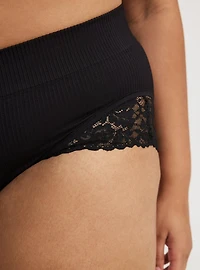 Seamless Rib Mid-Rise Brief Panty
