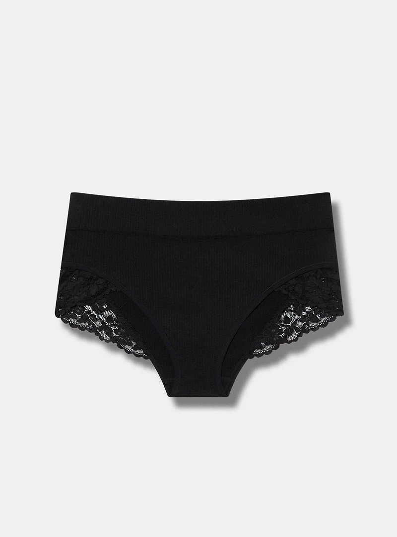 Seamless Rib Mid-Rise Brief Panty