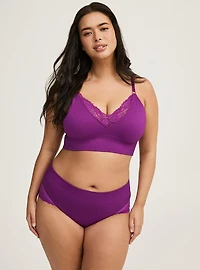 Seamless Rib Mid-Rise Brief Panty
