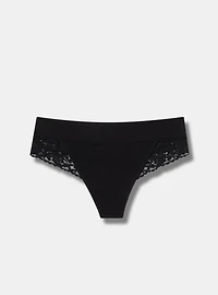Seamless Rib Mid-Rise Thong Panty