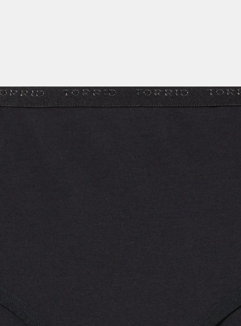 Mid-Rise Logo Cotton Cheeky Panty