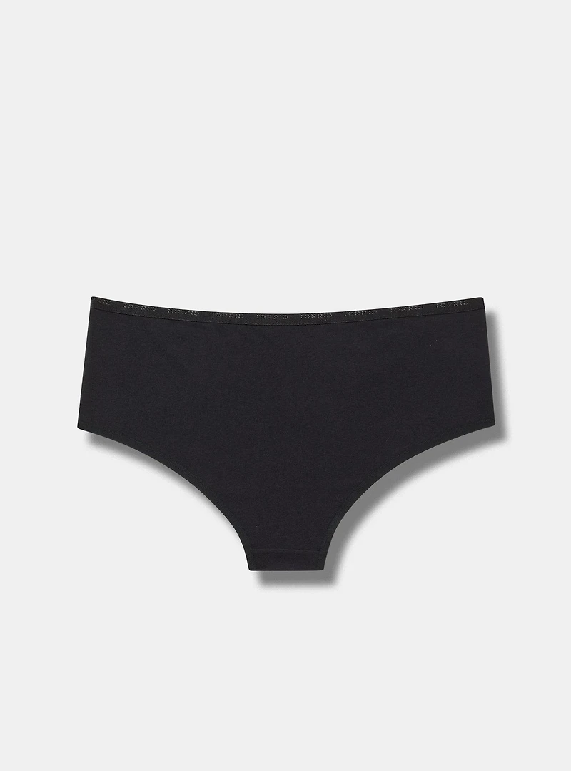 Mid-Rise Logo Cotton Cheeky Panty