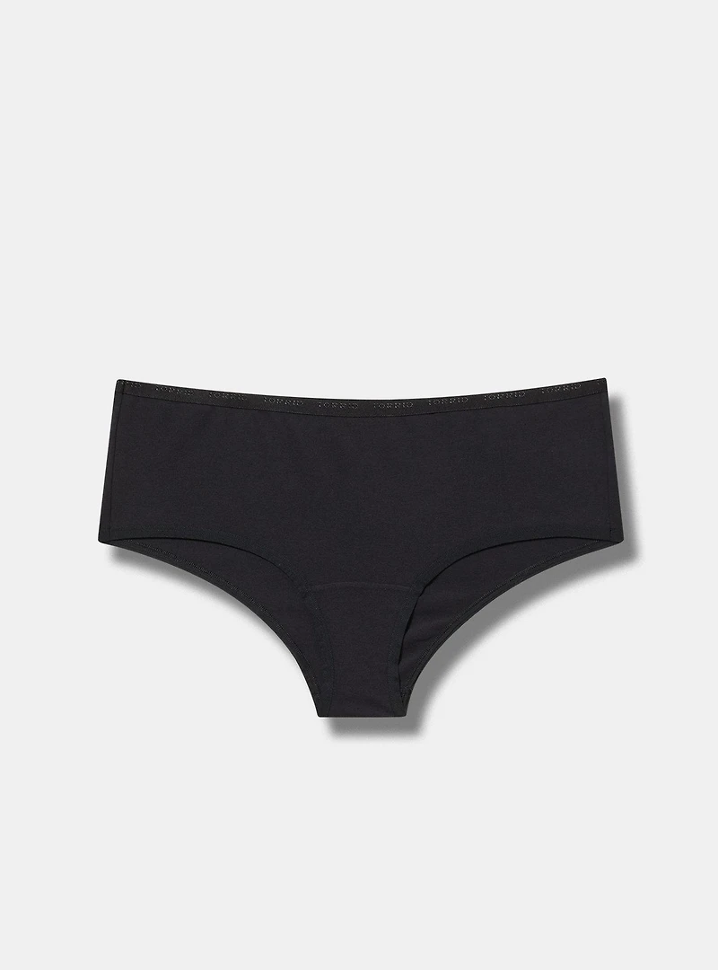 Mid-Rise Logo Cotton Cheeky Panty