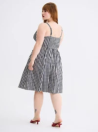 Retro Chic Swing-Skirt Dress