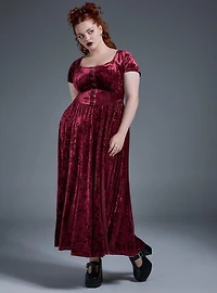 Nightfall Stretch Velvet Maxi Dress