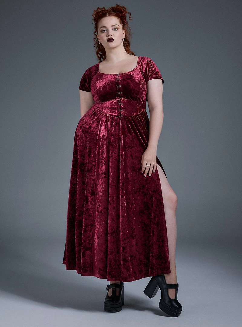 Nightfall Stretch Velvet Maxi Dress