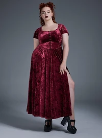 Nightfall Stretch Velvet Maxi Dress