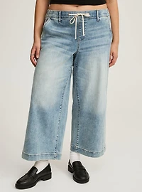 Weekend Mid-Rise Ankle Wide Leg Jean