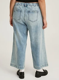 Weekend Mid-Rise Ankle Wide Leg Jean