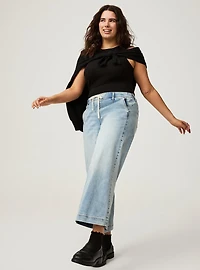 Weekend Mid-Rise Ankle Wide Leg Jean