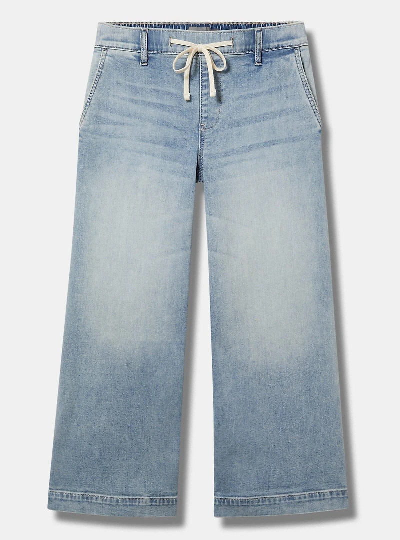 Weekend Mid-Rise Ankle Wide Leg Jean