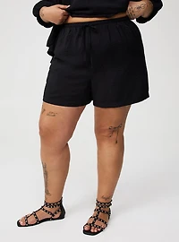 Pull-On Drawstring Shorts