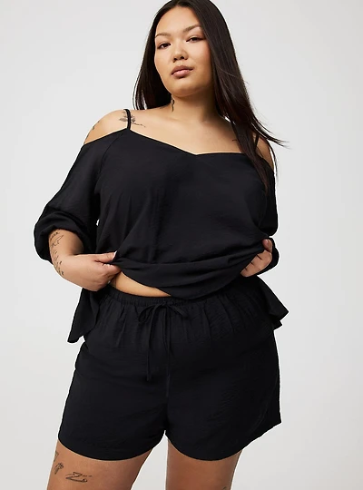 Pull-On Drawstring Shorts