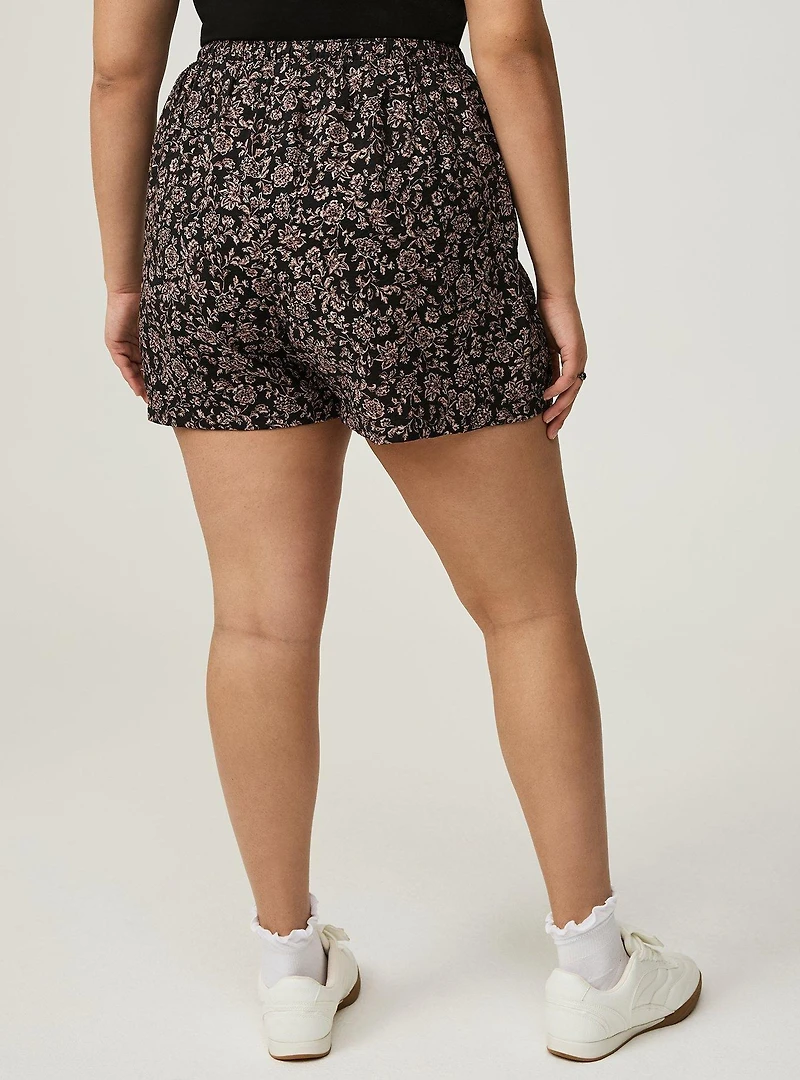 Pull-On Drawstring Shorts
