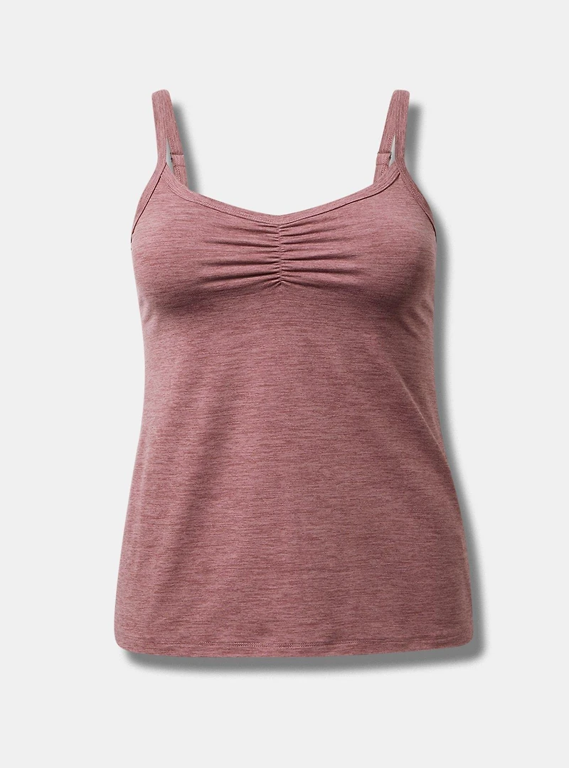Super Soft Performance Jersey Ruched Active Cami