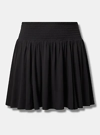 Mini Smocked Skirt with Shorts