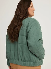 Quilted Drop Shoulder Jacket