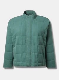 Quilted Drop Shoulder Jacket