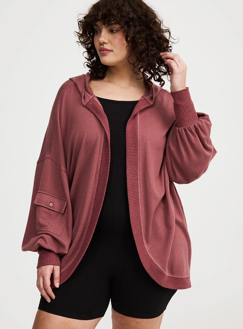 Cool-Down Active Hooded Cardigan