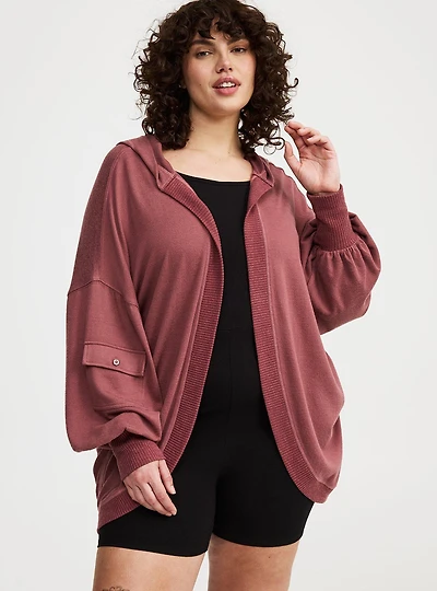 Cool-Down Active Hooded Cardigan