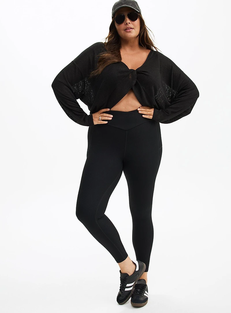 Wrapped Crop Overshirt