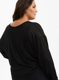 Wrapped Crop Overshirt