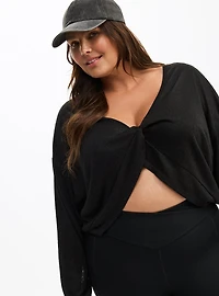 Wrapped Crop Overshirt