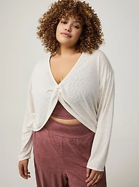 Wrapped Crop Overshirt