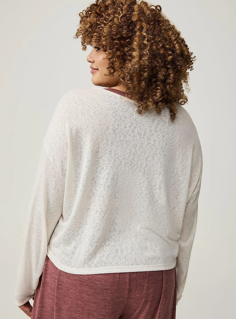 Wrapped Crop Overshirt