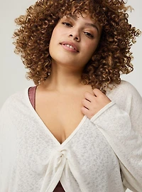 Wrapped Crop Overshirt